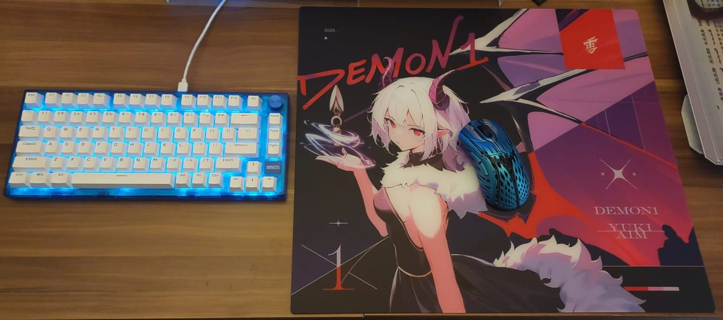 Customer photo review of Yuki Aim x Demon1 Cam Mousepad