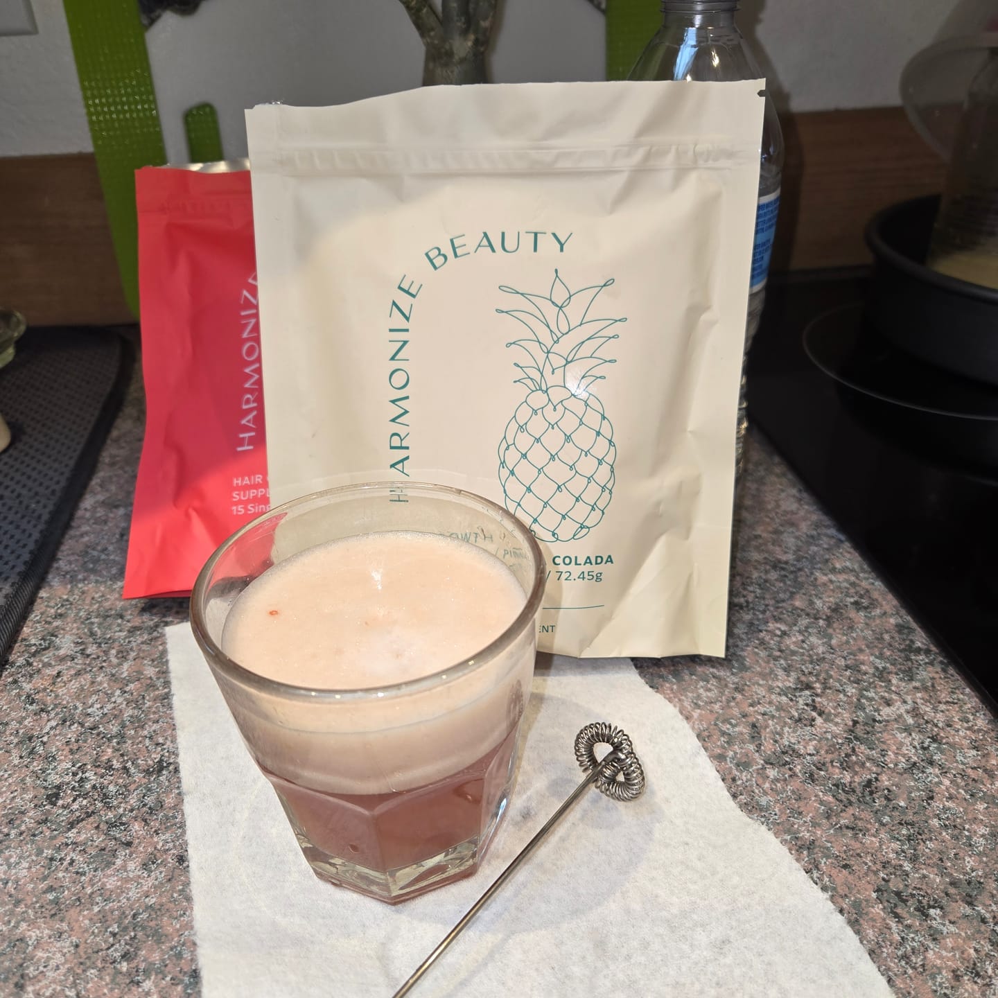 Customer photo review of 30 Day Hair Goals Supplement Bundle