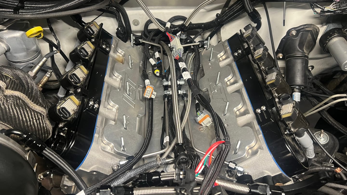 Customer photo review of Motion Raceworks LS Stainless Coolant Crossover Steel Steam Vent Kit 10-10005