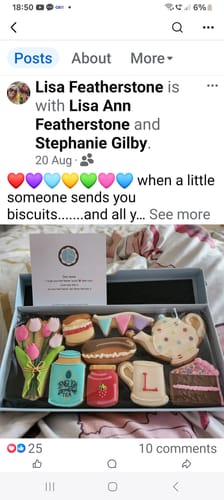 Customer photo review of Afternoon Tea Deluxe Biscuit Box