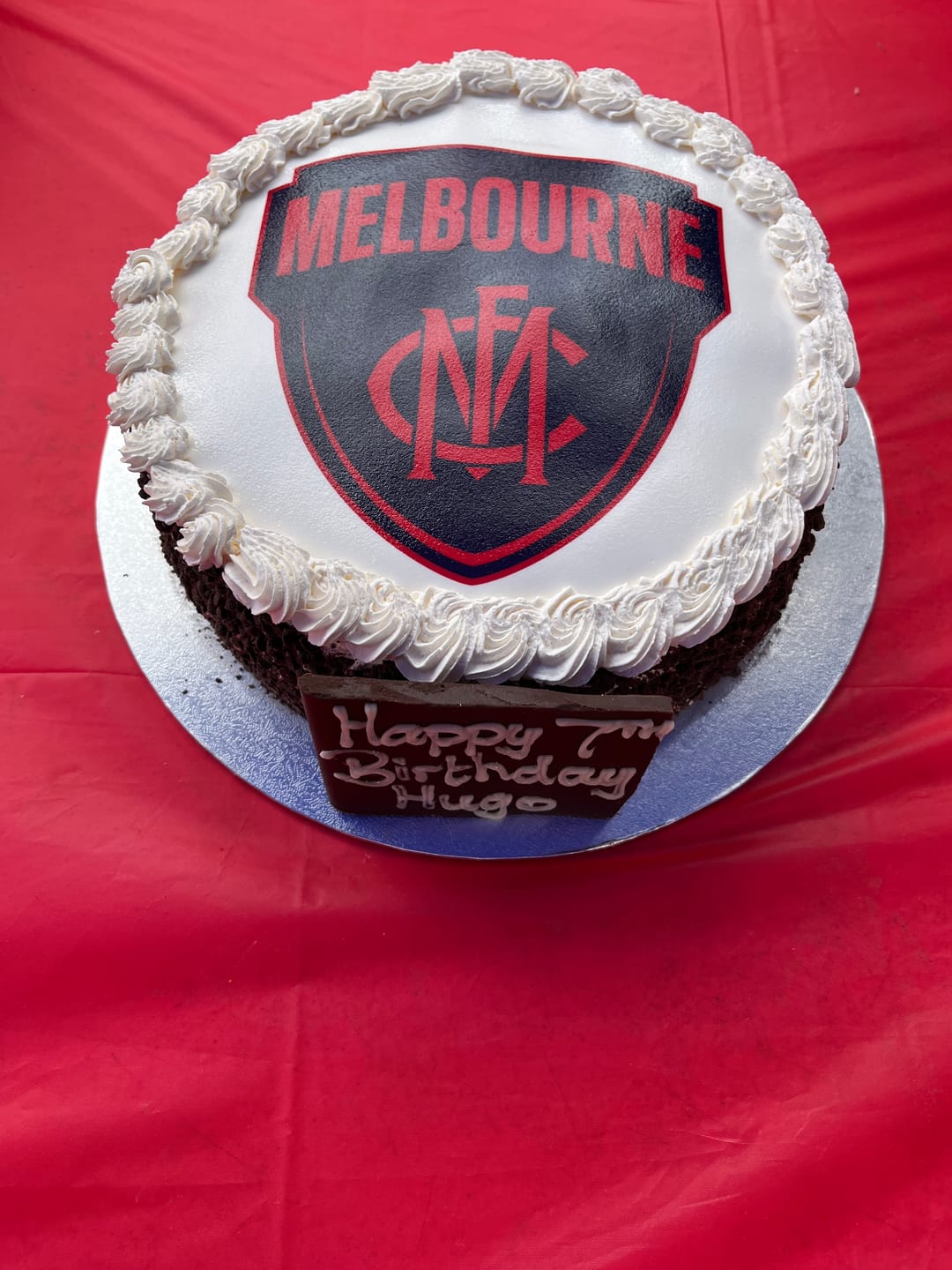 Customer photo review of Melbourne AFL Club - Edible Icing Images