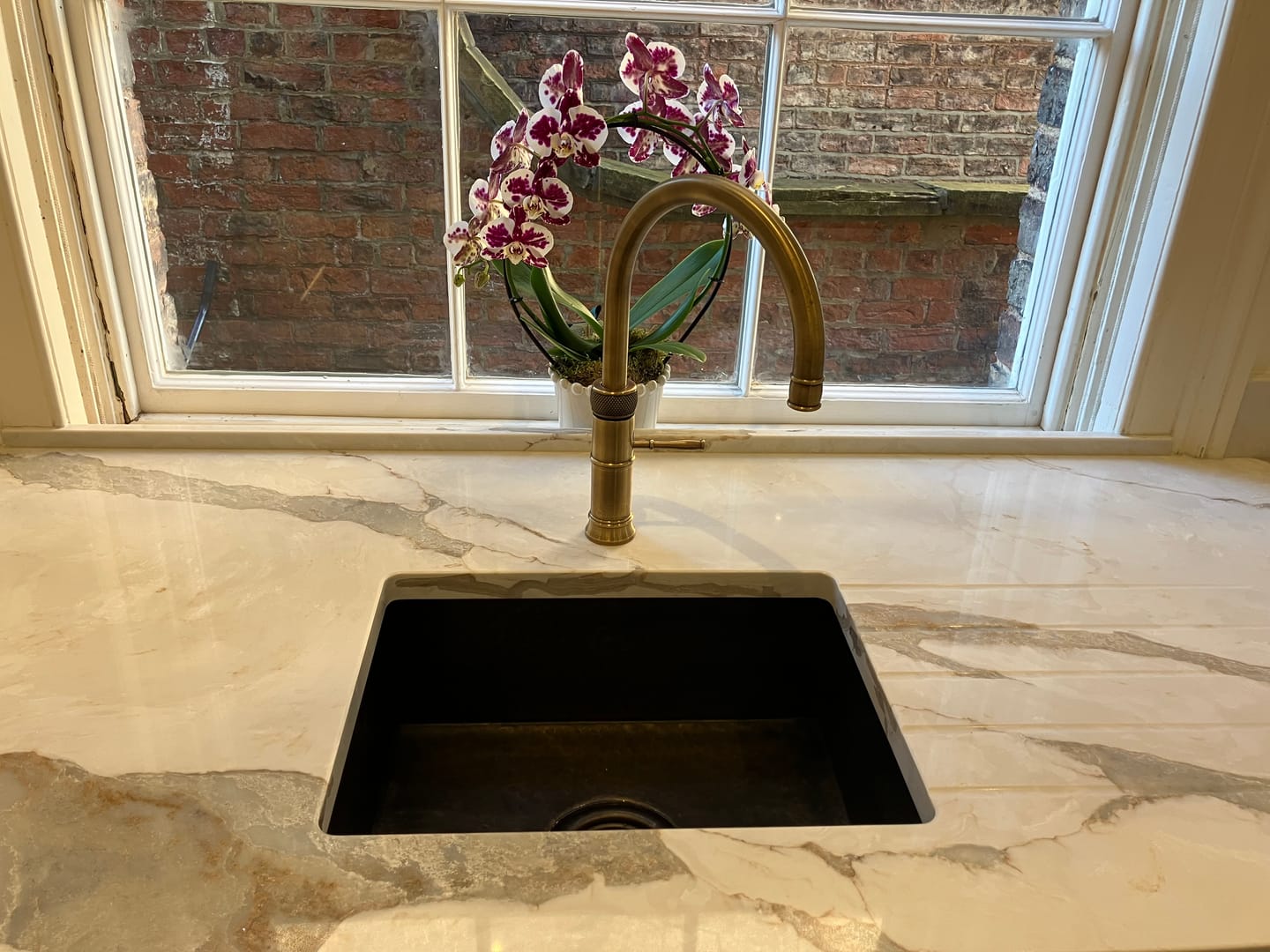 Customer photo review of Undermount Single Antique Brass Kitchen Sink Various Sizes , Handmade Vintage Brass Rustic Sink