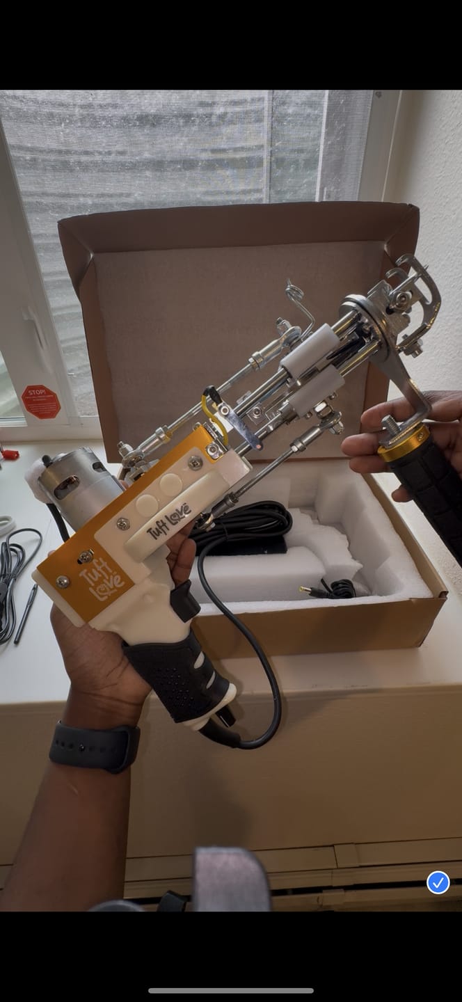Customer photo review of The Spider — Cut & Loop Pile Tufting Machine