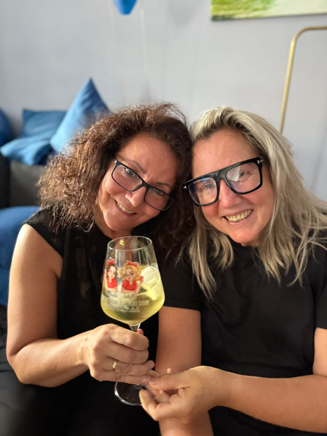 Customer photo review of Beste Freunde - Personalisiertes Glas für Sommergetränke