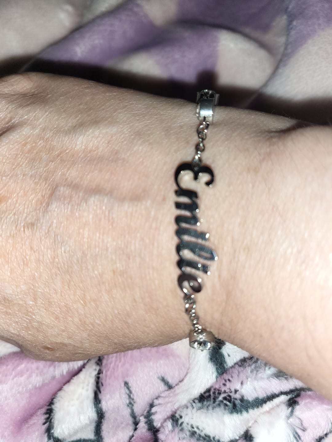 Customer photo review of Bracelet Personnalisé avec Cristal