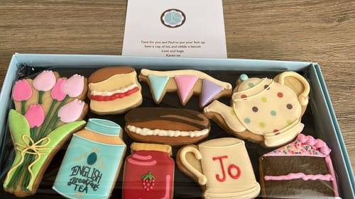 Customer photo review of Afternoon Tea Deluxe Biscuit Box