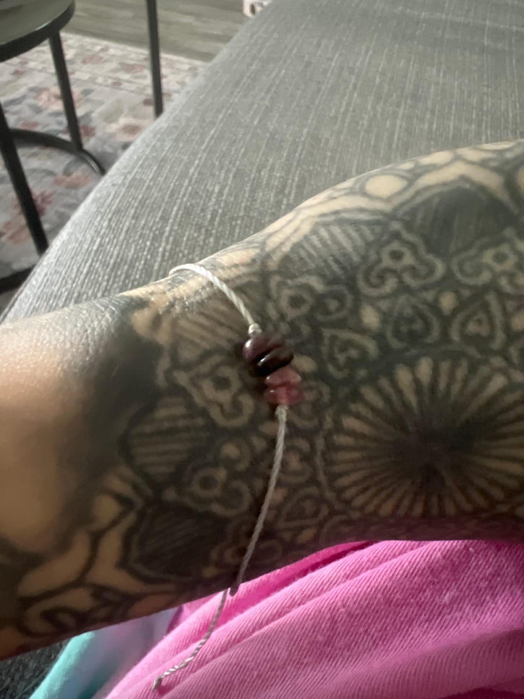 Customer photo review of Tourmaline Chip Bracelet