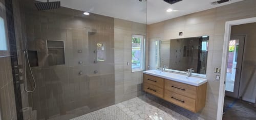 Customer photo review of Belgian Floating Vanity (Latest Model) - 2nd Generation (24"-84")