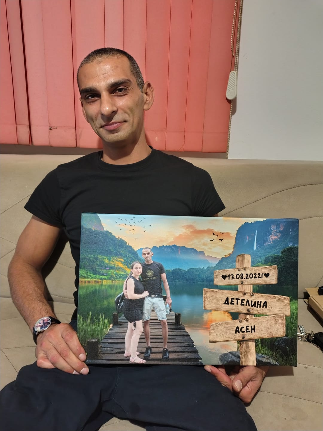 Customer photo review of Фон Планина | Картина с 2-6 Имена
