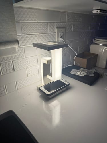 Customer photo review of Anti-Gravity Magnetic Levitation Table Lamp