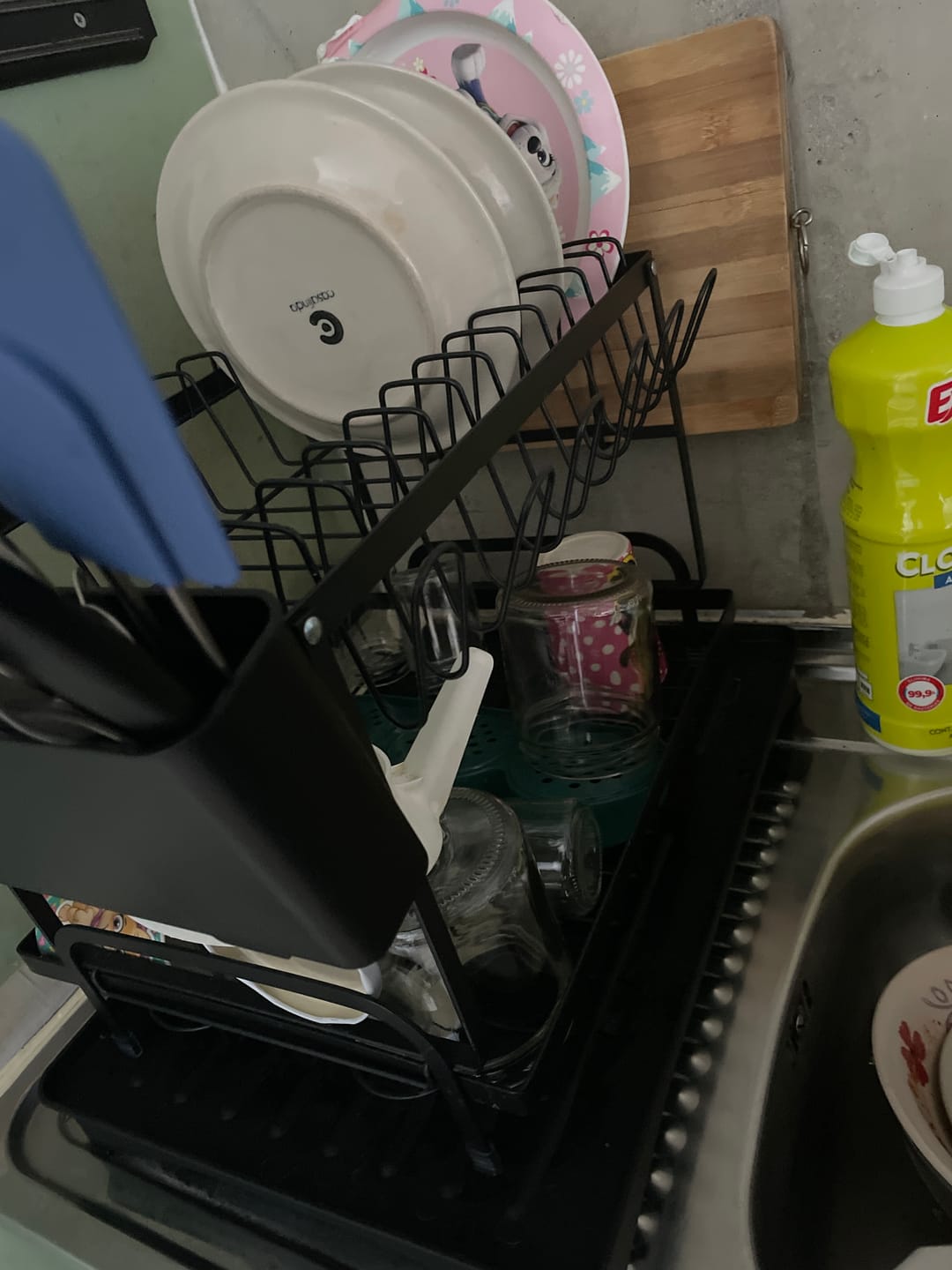 Customer photo review of Escurridor De Platos 2 Niveles Secaplatos Multifuncional