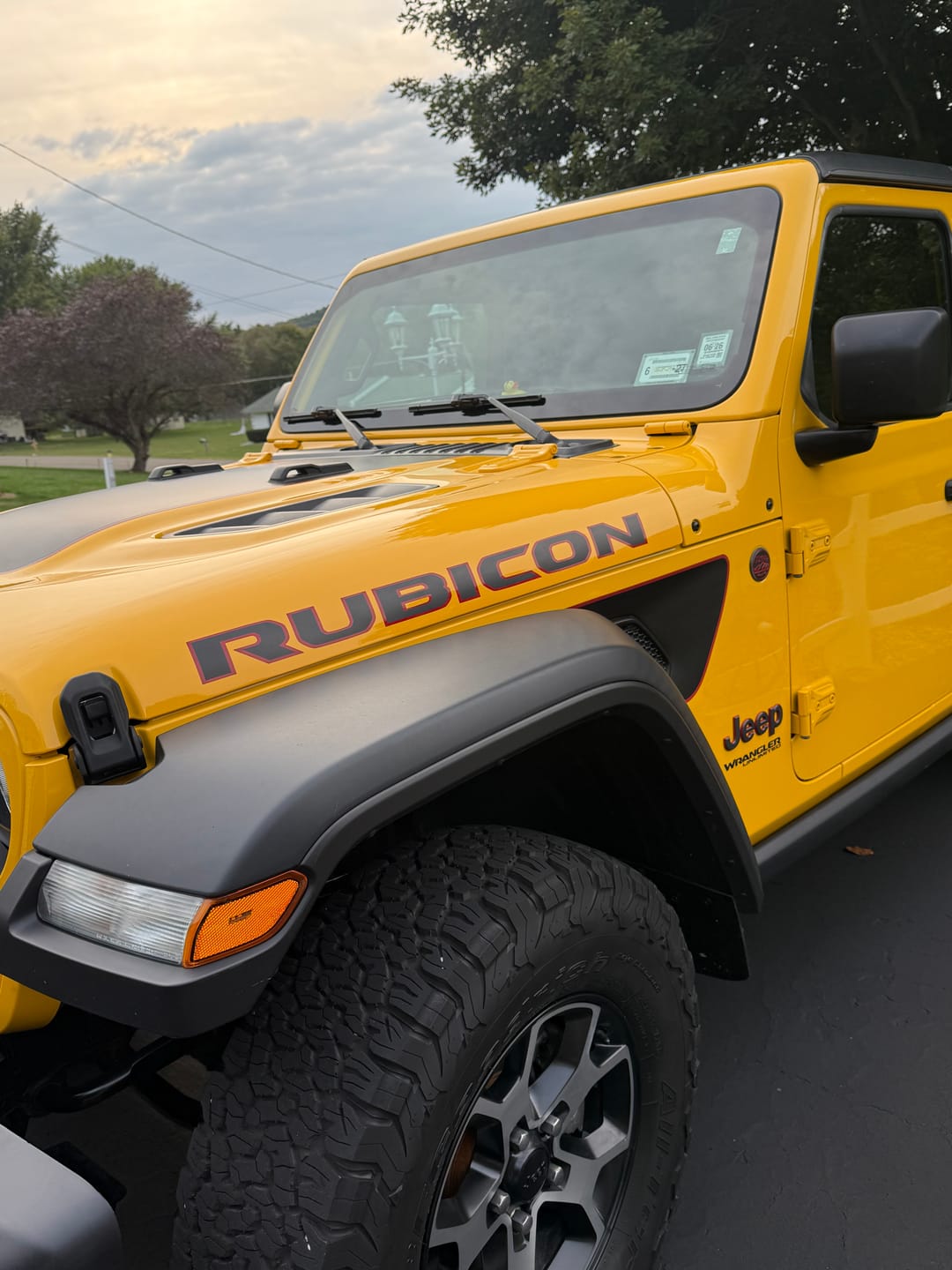 Customer photo review of Premium Fender Vent Decal Set | Matte Black - fits Wrangler JL & Gladiator JT