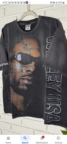 Customer photo review of Vale Forever The Dog Tee Black