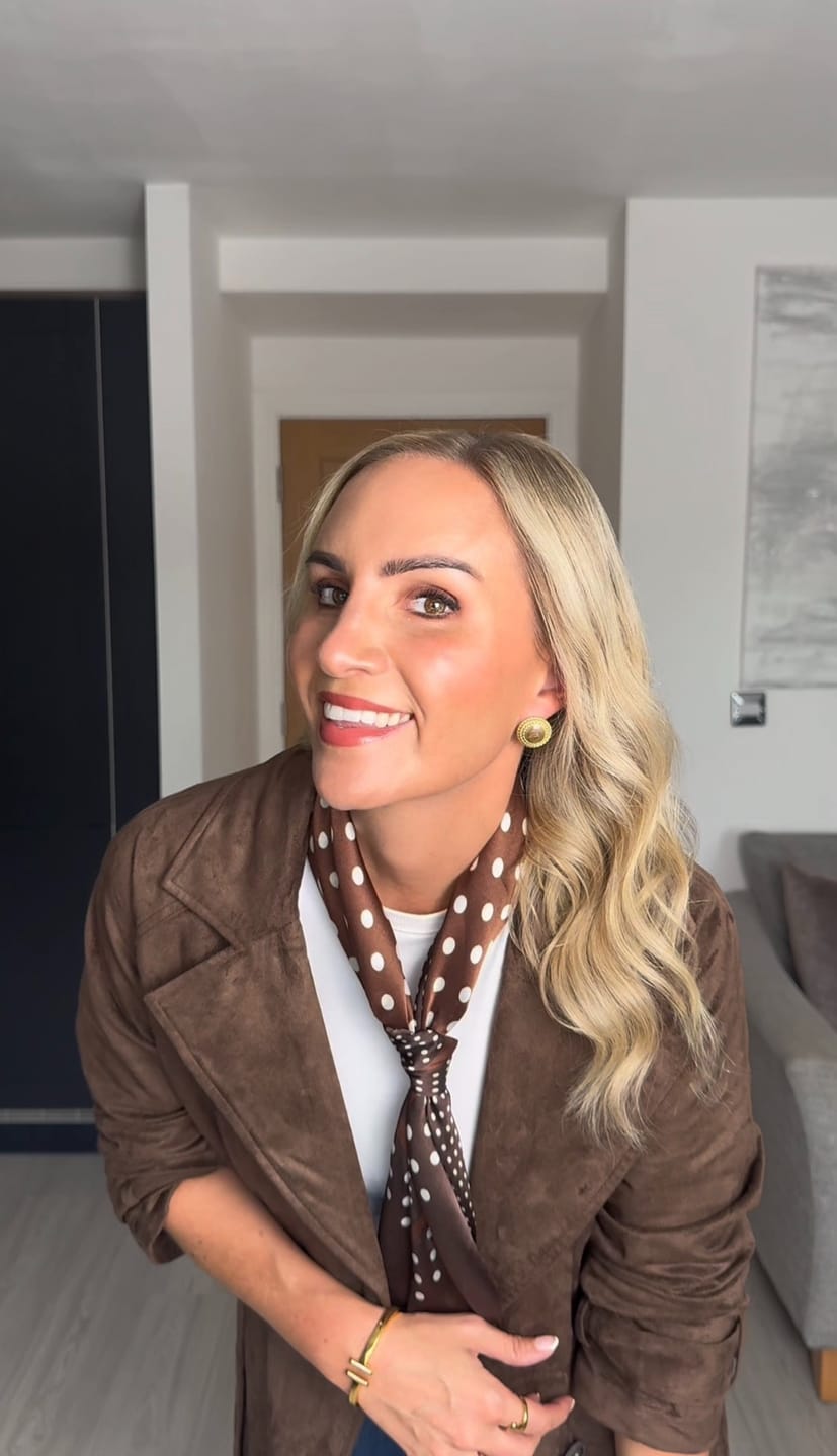 Customer photo review of Vintage Brown Gloss Earrings