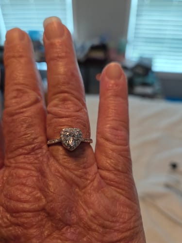 Customer photo review of Forever In My Heart Urn Ring