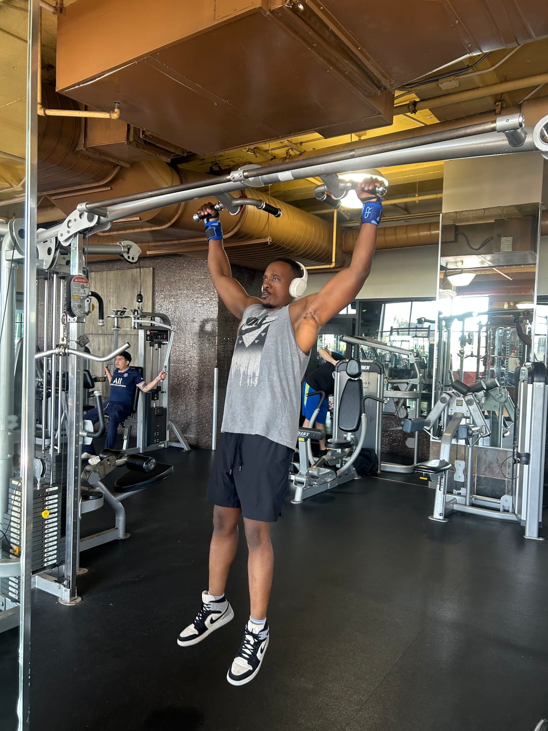 Customer photo review of PR Heavy Duty Premium Wrist Wraps - Blue Camo