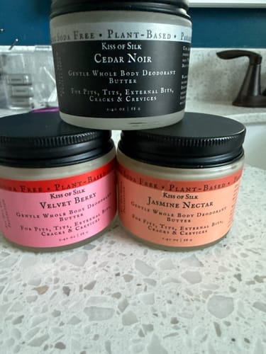 Customer photo review of BUNDLES Aluminum + Baking Soda Free Full Body Deodorant Butter
