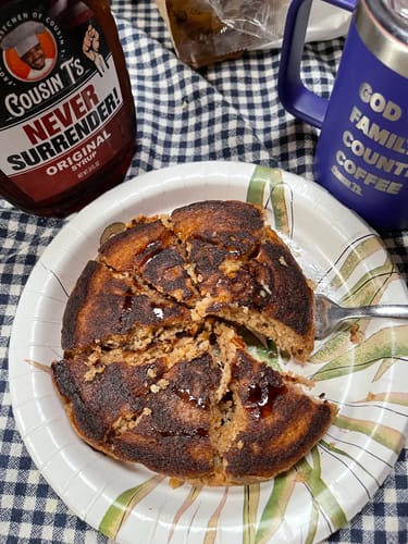 Customer photo review of Cousin T's Never Surrender Original Pancake Syrup