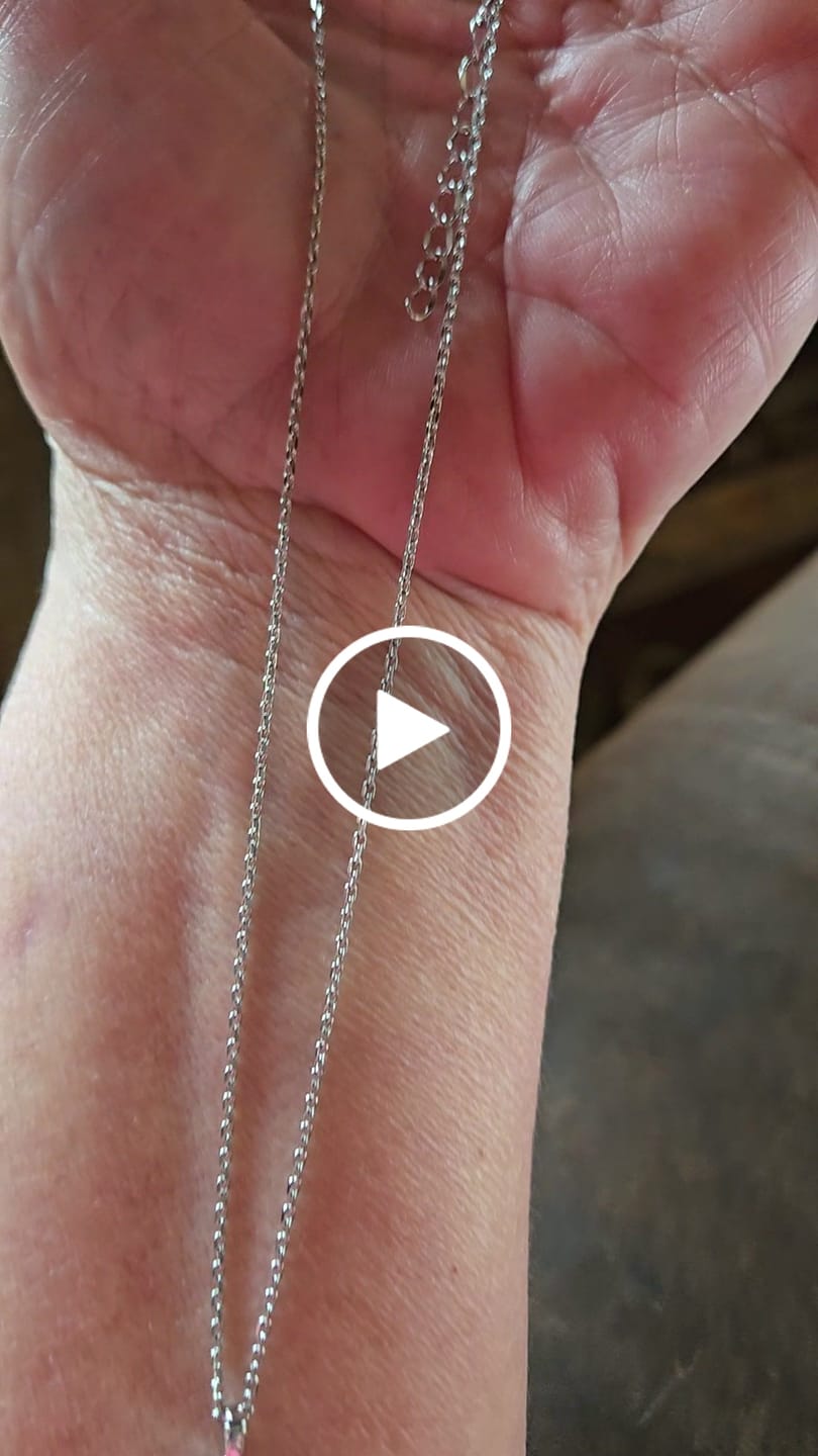 Customer video review of Jolene 18k White Gold Plated G-Clef Dancing Pendant Necklace with Swarovski Crystals