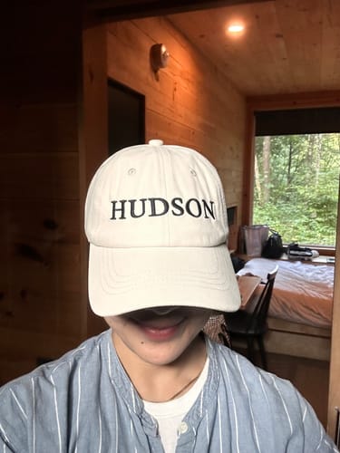 Customer photo review of Hudson Embroidered Baseball Cap
