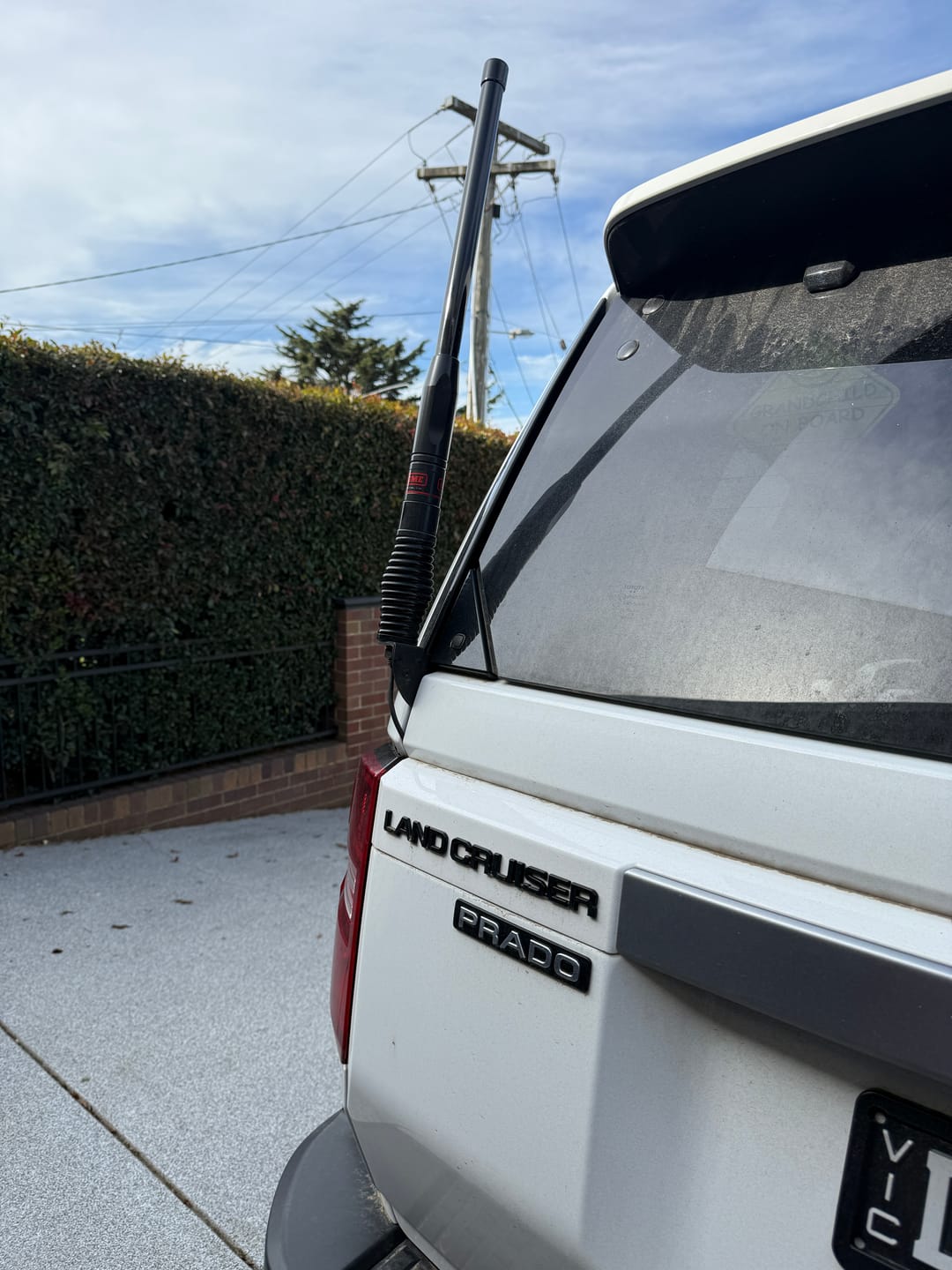 Customer photo review of UHF Antenna Bracket - Prado LC250 Series - Tailgate Passenger
