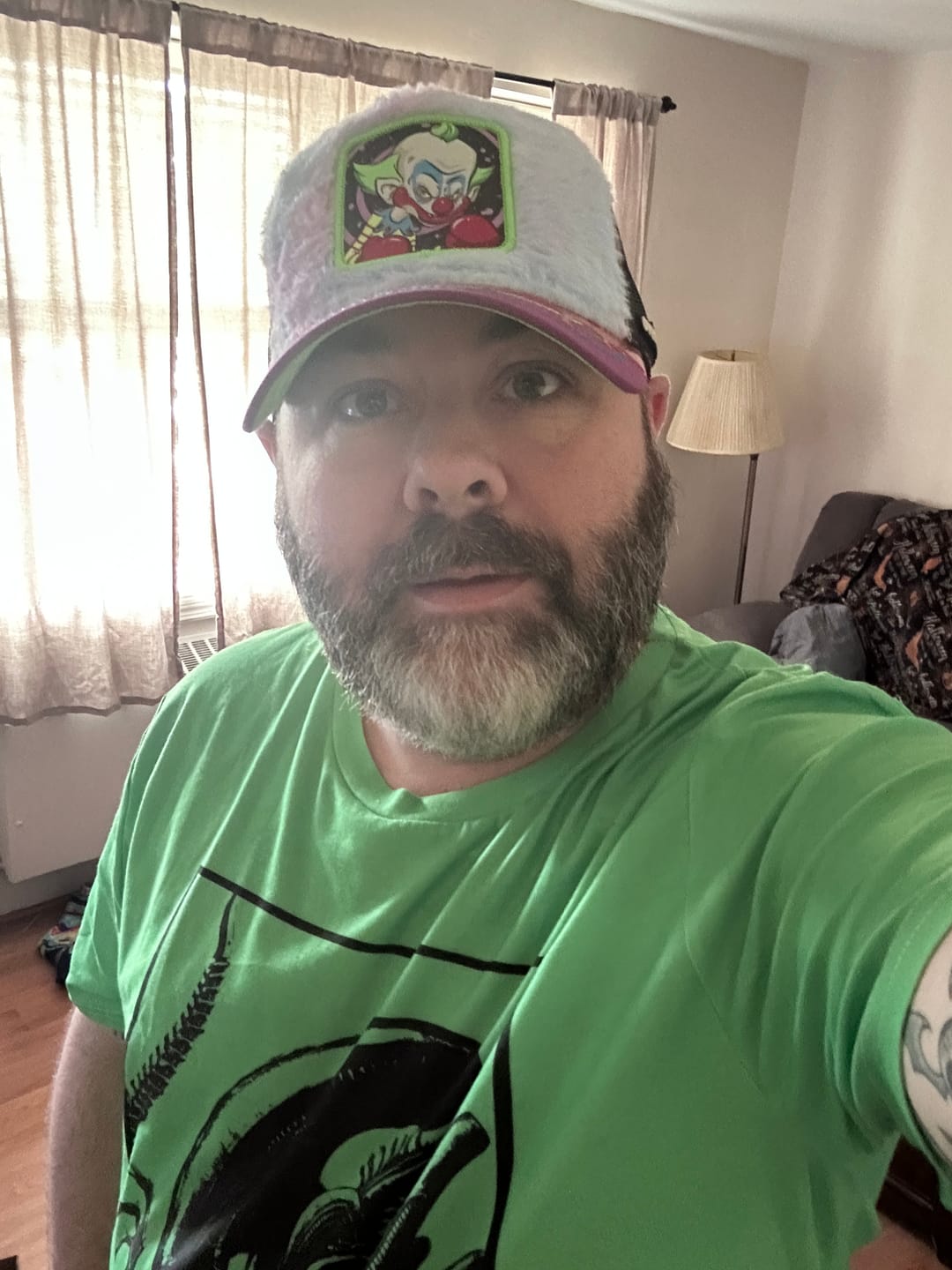 Customer photo review of OVERLORD X Killer Klowns: Shortie Trucker Cap