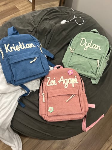 Agapi H. review of K&C - Personalized Knitted Backpack image 1 out of 2