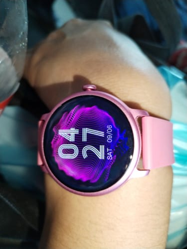 Customer photo review of Kit STF Smartwatch Reloj Kronos Aura + Audífonos True Wireless Kun Rosa