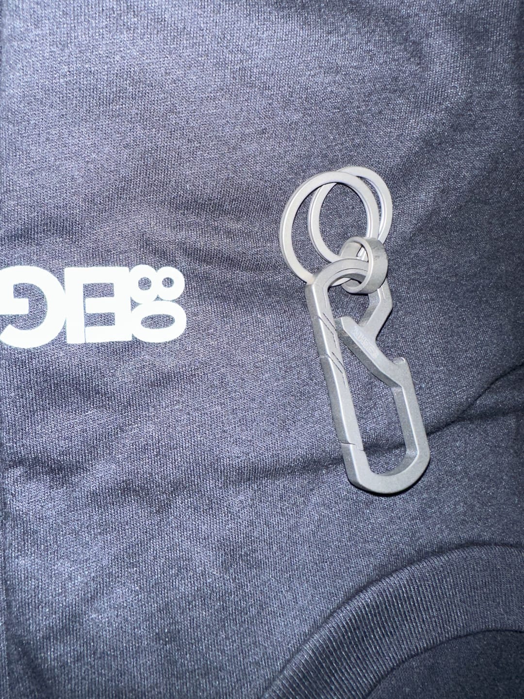 Customer photo review of 80Eighty® Titanium Keychain Clip