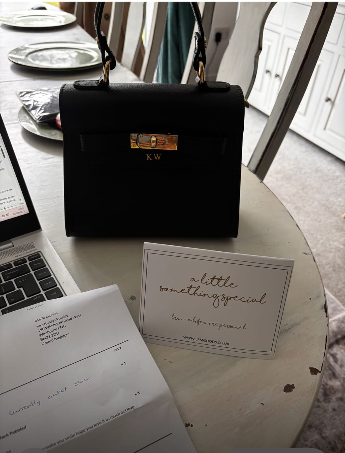 Customer photo review of Polly Top Handle Bag