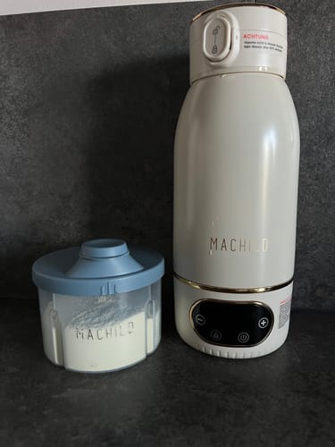 Customer photo review of Tragbarer Fläschchenwärmer + Milchpulverbox + Schnell-Ladegerät