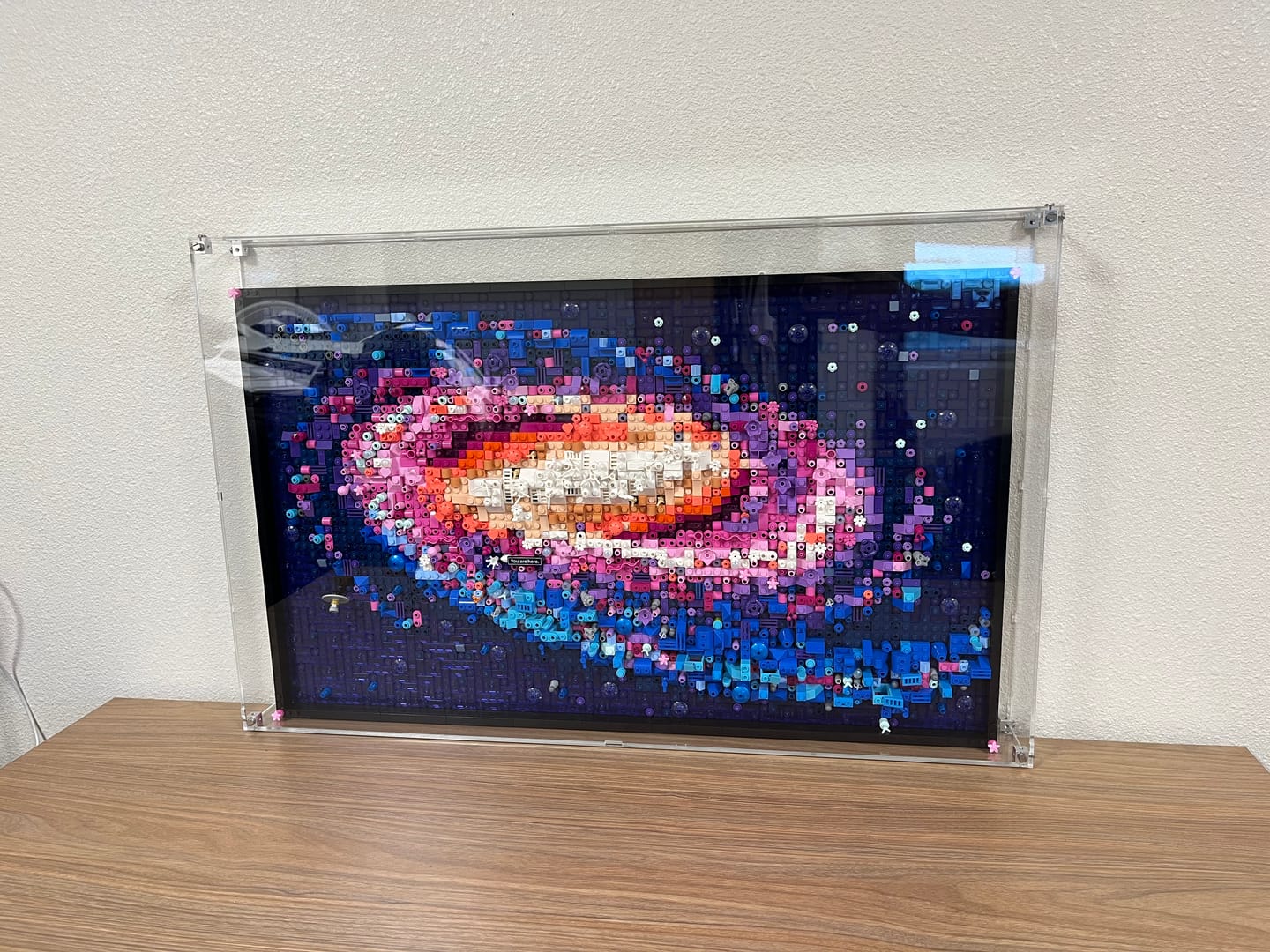 Customer photo review of Wall Mounted Display Case for LEGO® 31212 Art The Milky Way Galaxy