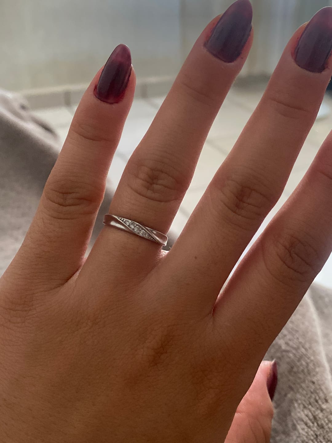 Customer photo review of Anillo Ajustable Pareja Classic Plata 925