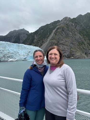 Customer photo review of Mia V Neck - Fern Glow