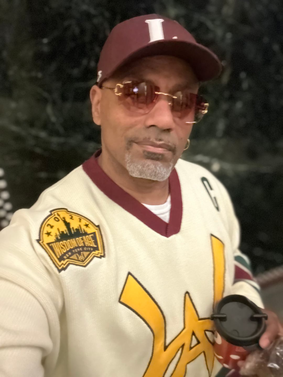 Customer photo review of Knit Hockey Jersey - Cream V2