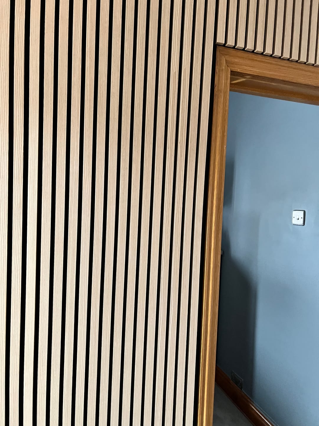 Customer photo review of Wooden Wall Panel | Natural Oak | Premium 3-sided Wood Veneer