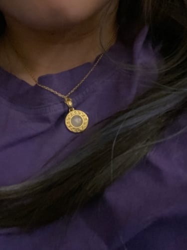 Customer photo review of The Moon Necklace