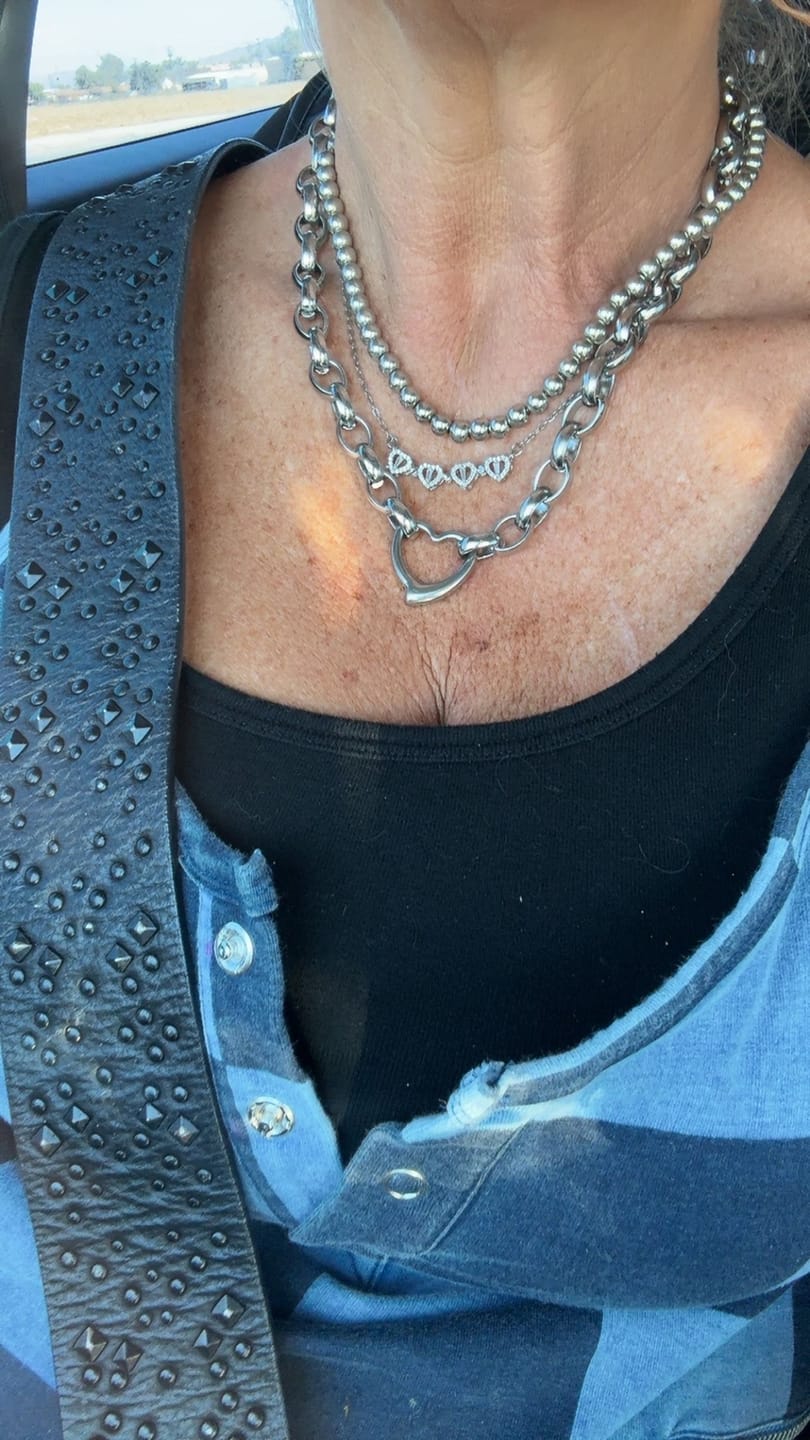Customer photo review of Amanda Heart Necklace