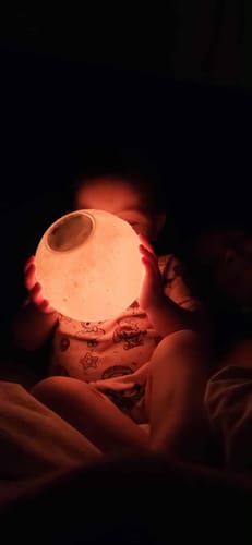 Customer photo review of Touch Moon Lamps With Remote