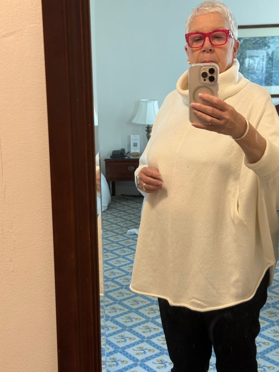 Customer photo review of HIGH NECK OVERSIZED KNIT