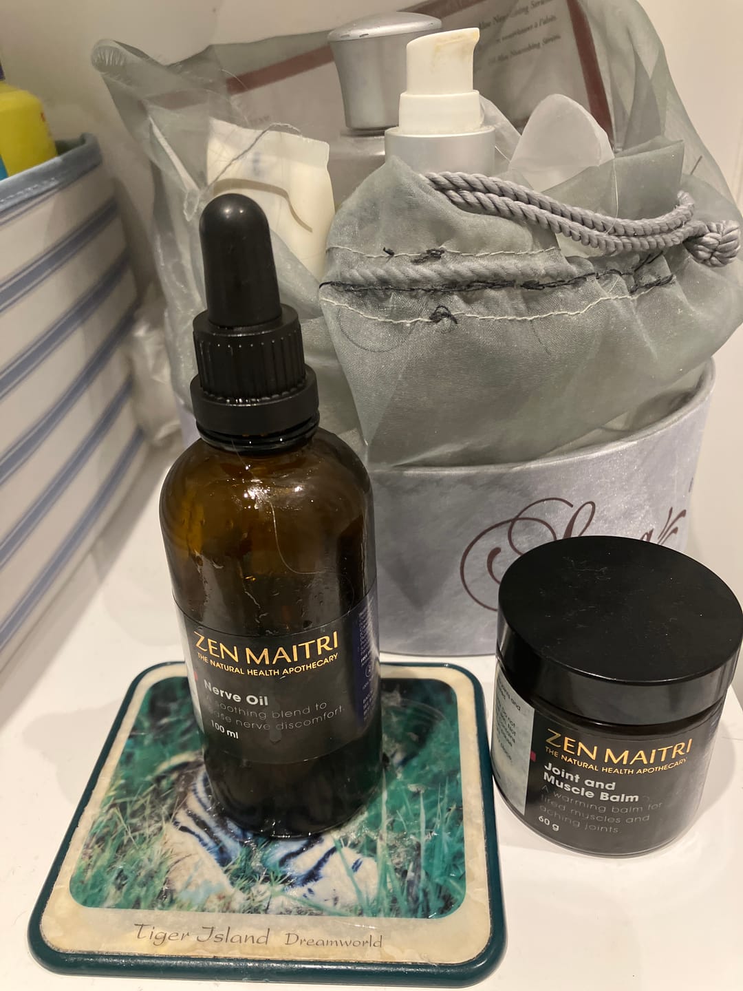 Customer photo review of Nerve Oil – Warming Herbal Massage Blend for Comfort & Mobility, 100ml
