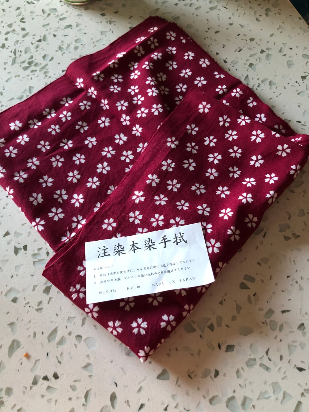 Customer photo review of Kozakura Design Tenugui