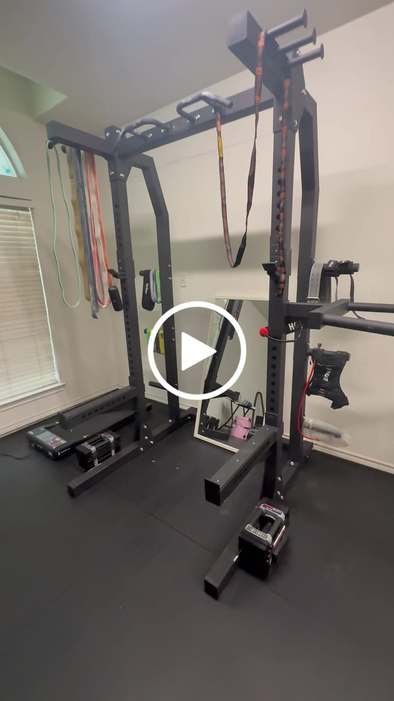 Customer video review of HGL Half Cage Squat Rack