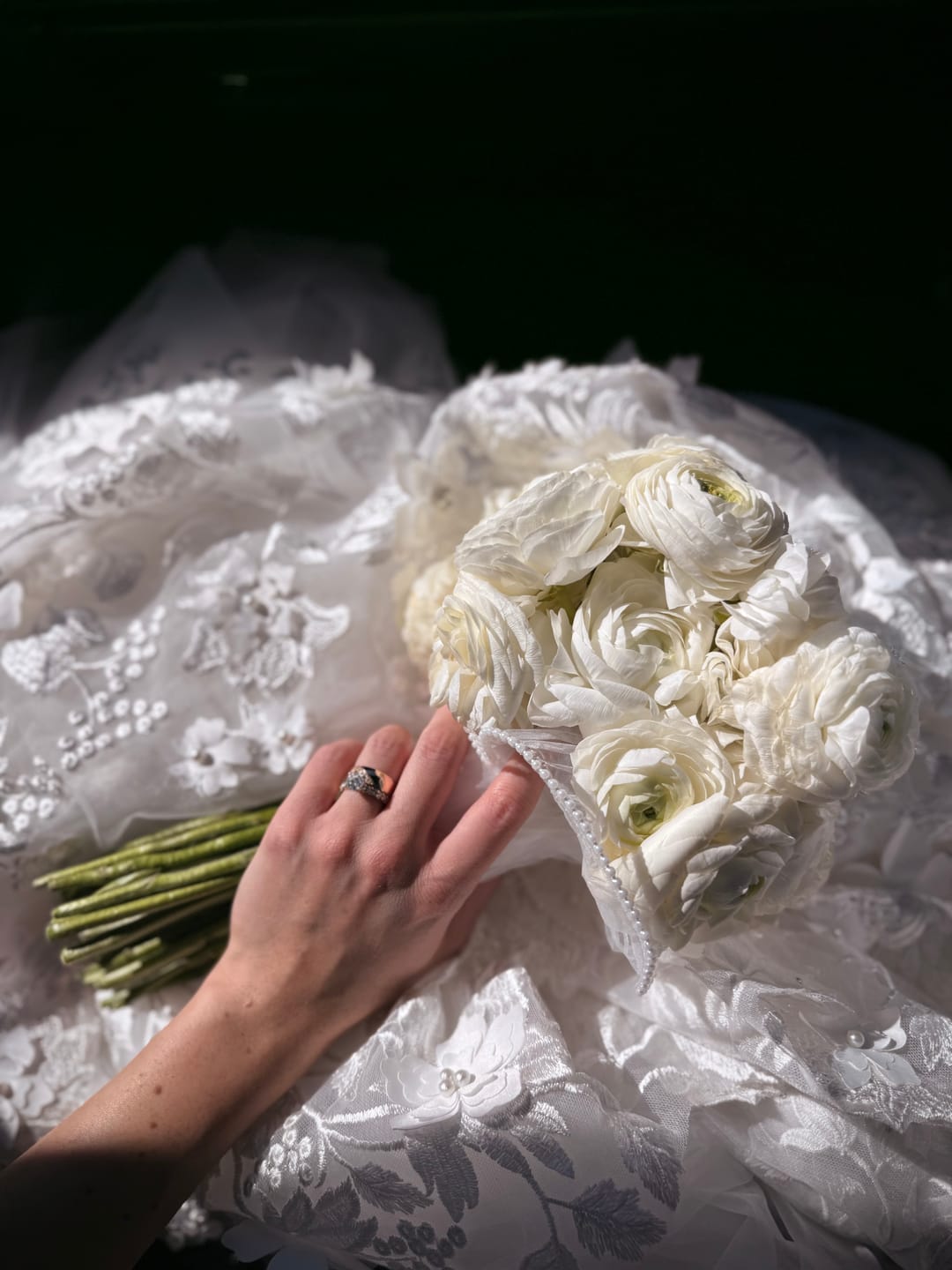 Customer photo review of White Ranunculus