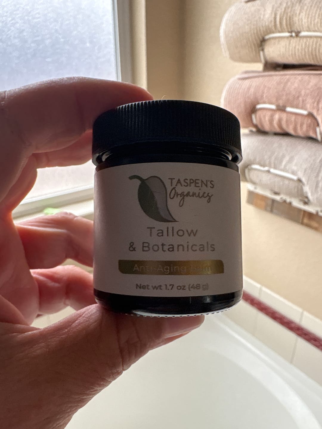 Customer photo review of Tallow & Botanicals Anti-Aging Balm