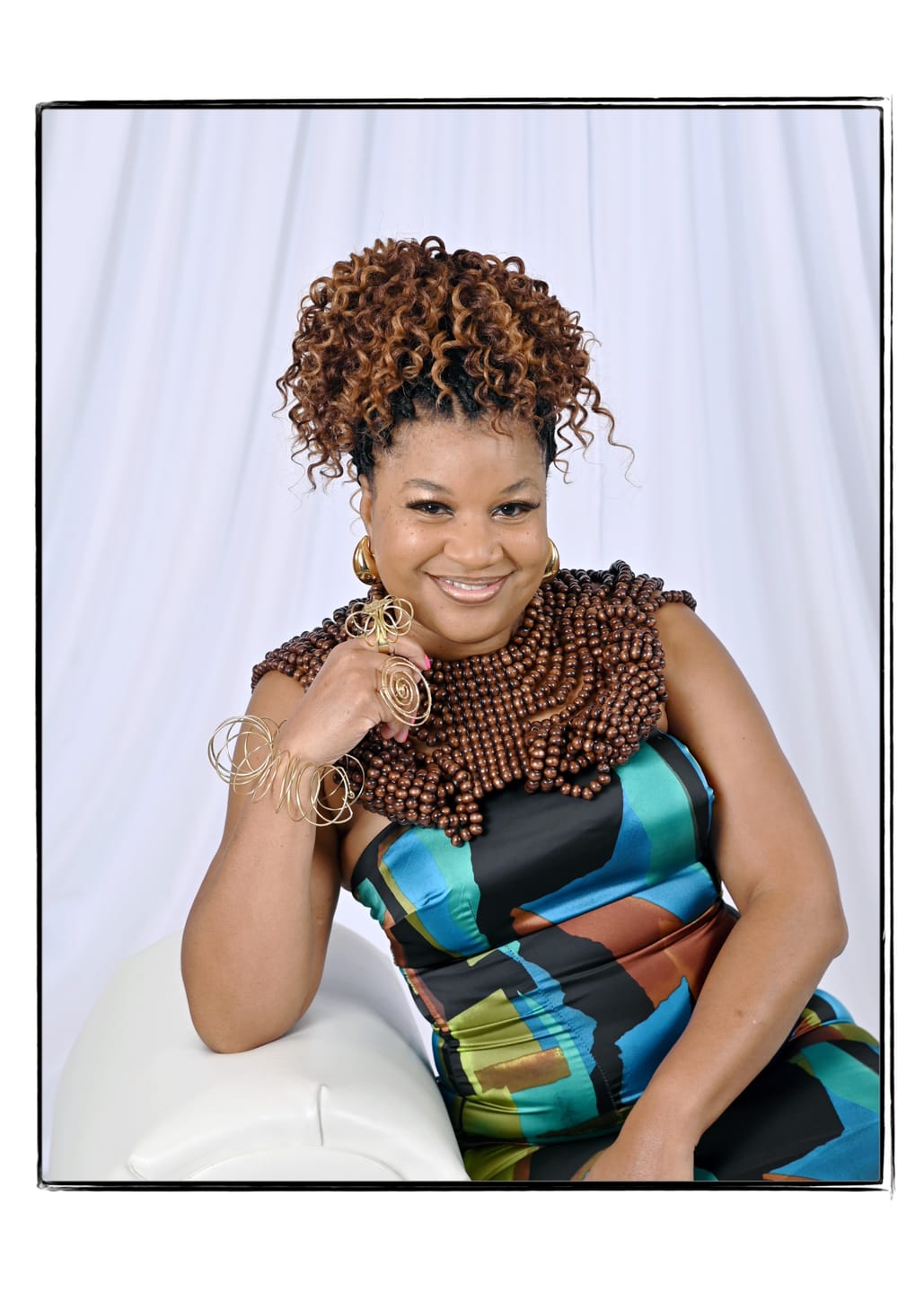 Customer photo review of Nandi Statement Ring