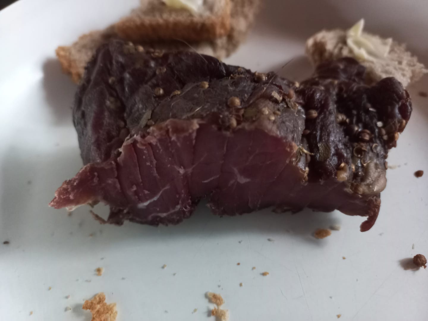 Customer photo review of Noix de jambon fumée & séchée de Sanglier sauvage (Tranché) - 120g
