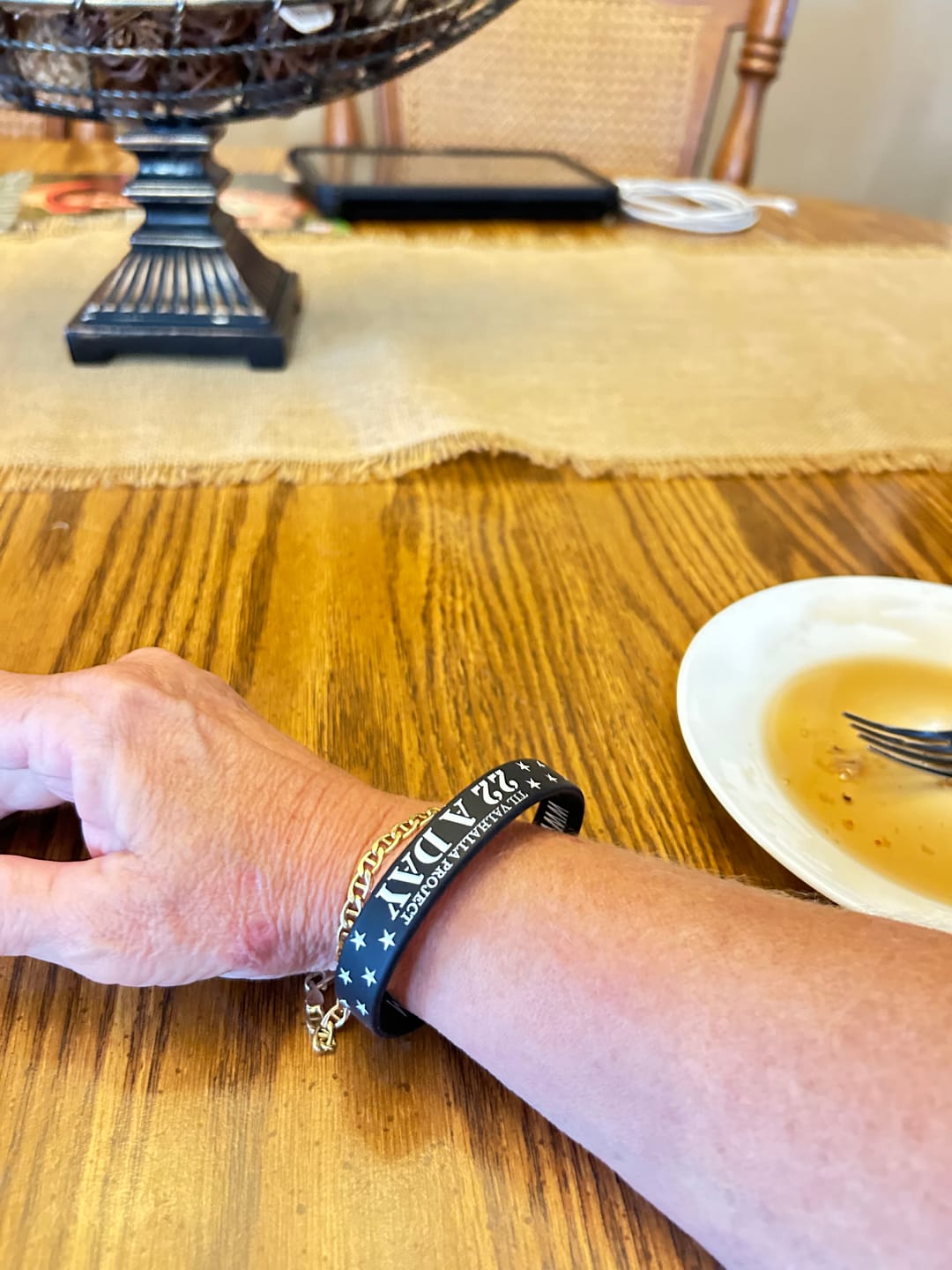 Customer photo review of 22 A Day - Silicone Bracelet