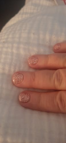 Customer photo review of Shy Girl | Super Jellies DIY Hard Semi Cured Gel Nail Wraps