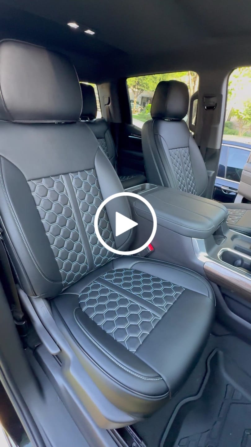 Customer video review of 2019+ Chevrolet Silverado Premium Custom Leather Seat Covers